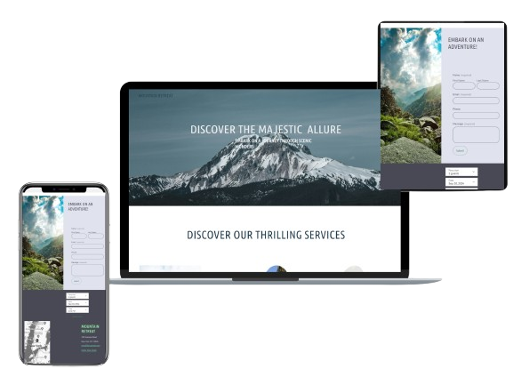 Mountain Retreat across different devices